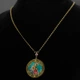 Кольє Michal Negrin "Медальйон Флоральний Каприз" з кристалами Swarovski - зображення 2