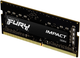 Pamięć Kingston Fury SODIMM DDR4-3200 8192 MB PC4-25600 Impact Black (KF432S20IB/8) - obraz 2