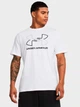 Футболка длинная мужская Under Armour UA GL Foundation Update SS 1382915-100 2XL Белая с принтом (196885635182) - изображение 1