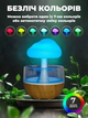 Увлажнитель воздуха Humidifier Cloud rain в форме гриба с эффектом дождя и ночником 7 цветов с пультом - изображение 2