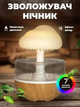 Увлажнитель воздуха Humidifier Cloud rain в форме гриба с эффектом дождя и ночником 7 цветов с пультом - изображение 3
