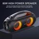 Бездротова портативна Bluetooth колонка xdobo Vibe Plus IPX5 | BT5.0, AUX / TF / USB, 80W, TWS, 10-16h | Чорний - зображення 12