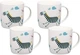 Набор чашек ARDESTO Zebra 350 мл х 4 шт (SET_AR3417_4шт) - изображение 1
