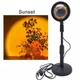 Захід сонця лампа sunset lamp LED для селфі ефект сонця нічник RGB з пультом проекційна лампа Sunset світильник UKC F 20 - зображення 8