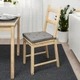Подушка на стул IKEA ЮСТИНА, серый, 42, 35x40x4 см, 601.750.06 - изображение 6