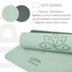 Килимок для йоги UP & FORWARD 183x61x0.6 TPE Jade Flower - зображення 4