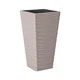 Горшок для цветов Sahara slim kwadro-30 бежевий Form-Plastic - изображение 1