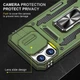 Ударопрочный чехол Camshield Army Ring для Apple iPhone 12 Pro / 12 (6.1") Оливковый / Army Green Без бренда - изображение 6