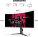 Монітор KOORUI 34E6UC 34" VA 4К WQHD (3440х1440) 165Hz HDMI+DPBlack Б/В - изображение 3