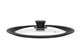 Кришка ARDESTO універсальна Black Mars Smart 24/26/28 см, скло, силікон (AR2428UL) - изображение 1