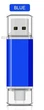 Флешка usb BLUE 64 gb + type C - изображение 1