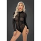 Боди женское сексуальное с леопардовым принтом M F287 Noir Handmade - изображение 1