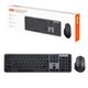 Комплект клавіатура та миша 2E MK440 WL/BT, EN/UK, сіро-чорний (2E-MK440WBGRUA) - изображение 1