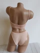 Комплект нижнего белья в рубчик топ бюстгальтер трусики Honey Fashion Accessories S/M розовый (2-185) - изображение 4