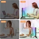 Портативная светодиодная LED лампа с разноцветной RGB подсветкой Camolo W200 Черная - изображение 4