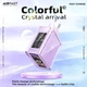 Мережевий зарядний пристрій ACEFAST A45 Sparkling series PD65W GaN (2*USB-C+USB-A) charger Mountain mist - зображення 7