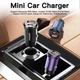 Автомобильний зарядний пристрій в прикурювач Essager Gyroscope Mini 45W Car Charger USB-A + Type-C blue (ECCAC45-TL03-Z) - зображення 2