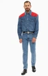 Чоловіча джинсова сорочка Calvin Klein Jeans, синя, розмір XL - изображение 3