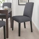 Стул IKEA BERGMUND, черный, Гуннаред классический серый, 794.815.86 - изображение 8