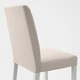 Стілець IKEA BERGMUND, білий, Халларп бежевий, 393.880.76 - зображення 7