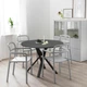 Стол IKEA MARIEDAMM, черный под мрамор, 105 см, 704.926.45 - изображение 4
