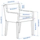 Стіл+6 стільців IKEA STRANDTORP / MÅRENÄS, коричневий, чорний gunnared темно-сірий, 150, 205, 260 см, - изображение 9