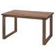 Стол IKEA МОРБИЛОНГА, дубовый шпон коричневая морилка, 140x85 см, 503.862.45 - изображение 1