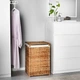 Корзина для белья с подкладкой IKEA БРАНЭС ротанг, 80 л 202.147.31 - изображение 4