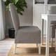 Стул средней длины с чехлом IKEA BERGMUND, белый, Нольхага серый, без, 393.900.03 - изображение 5