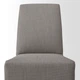 Стул средней длины с чехлом IKEA BERGMUND, белый, Нольхага серый, без, 393.900.03 - изображение 9