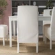 Стул средней длины с чехлом IKEA BERGMUND, белый, Вставки белые, 893.847.35 - изображение 7