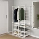 Гардероб IKEA ЙОНАКСЕЛЬ комбінація, 99x51x173 см 092.976.57 - зображення 4