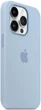 Чехол силиконовый OEM Silicone Case MagSafe для Apple iPhone 14 Pro Sky + Подарок защитное стекло Pixel для Apple iPhone - изображение 6