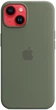 Чехол противоударный силиконовый OEMG Guard Shockproof Silicone Case with MagSafe для Apple iPhone 14 (6.1") Olive (MQU83ZE/A) - изображение 4