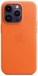 Чехол противоударный кожаный OEMG Guard Shockproof Leather Case with MagSafe для Apple iPhone 14 Pro (6.1") Orange (MPPL3ZE/A) - изображение 4