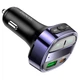 Автомобильный FM-трансмиттер модулятор Bluetooth Hoco E70 PD30W+QC3.0 car BT FM transmitter blue - изображение 3