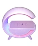 Настольная лампа-ночник Led Wireless Charging Speaker Google (BT2301) 15W беспроводная с колонкой, радио и беспроводной зарядкой White - изображение 2