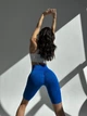 Велосипедки жіночі EASY з Push Up Фітнес Спорт Однотонні Безшовні XS-S Синій електрик (XS070000S) - зображення 4