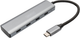 USB-хаб Digitus USB-C to 4 x USB-C Silver (DA-70246) - зображення 1