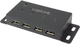 Hub USB LogiLink Metal USB 2.0 Type-A 4-portowy Black (UA0141A) - obraz 1