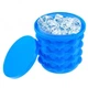 Пристрій для виготовлення кубиків льоду силикон Ice Cube Maker Синій (SN9QI13217) - зображення 3