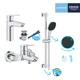 Набор смесителей для ванны GROHE QuickFix Start UA202301MQ 3in1 хром латунь CV030619 - изображение 3