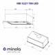 Витяжка повновбудована Minola HBI 5227 GR 700 LED - зображення 10