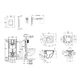 Комплект 4 в 1: Установка GROHE Rapid SL 3 в 1 3884966Q + Унітаз безободковий Kroner Harz WHI493735 - зображення 2