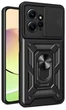 Чехол Camshield c кольцом-подставкой на Xiaomi Redmi Note 12 (4G) черный - изображение 1