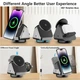 Док-станція Vikefon 3в1 360 ° Magnetic для iPhone 14/13/12 MagSafe, Apple Watch, AirPods Pro, AirPods 2/3 - зображення 2