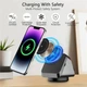 Док-станція Vikefon 3в1 360 ° Magnetic для iPhone 14/13/12 MagSafe, Apple Watch, AirPods Pro, AirPods 2/3 - зображення 5