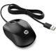 Мишка дротова HP 1000 Wired Mouse 3кн USB 1200dpi чорна (4QM14AA) - зображення 1