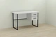 Компьютерный стол Ferrum-decor Дакота 75x120x60 черный ДСП Белое 32мм - изображение 1