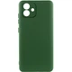 Протиударний Чохол TPU GETMAN Liquid Silk Full Camera для Samsung Galaxy A05 Зелений / Dark green - зображення 1